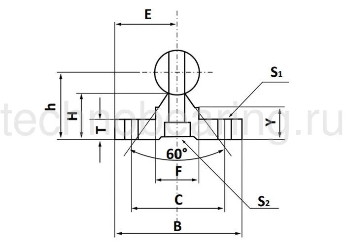 Вал прецизионный с опорой SBR40C TECHNIX