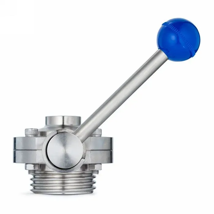 Затвор дисковый нержавеющий (AISI304) DN40, типа сварка-резьба, DIN TLSD040WTS TITAN LOCK