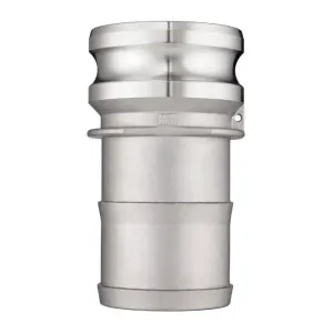 Камлок нержавеющий тип E, ниппель с хвостовиком 2 1/2", AISI316, TL250ESS316 TITAN LOCK