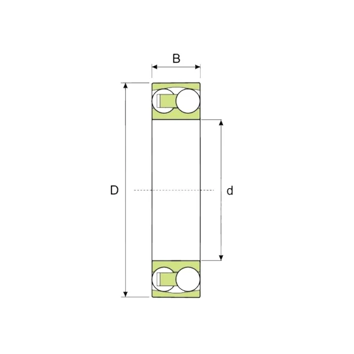 Подшипник 1205-ACCIAIO (пром. уп.) ISB