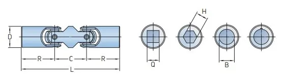 Двойной универсальный шарнир PHE UJMB32 SKF