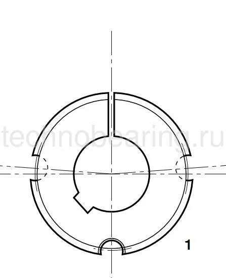 Втулка тапербуш 2517-50 мм Sati