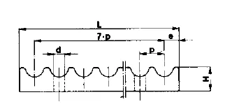 Зажимные пластины для ремня 5M 10 PB5M10 Sati