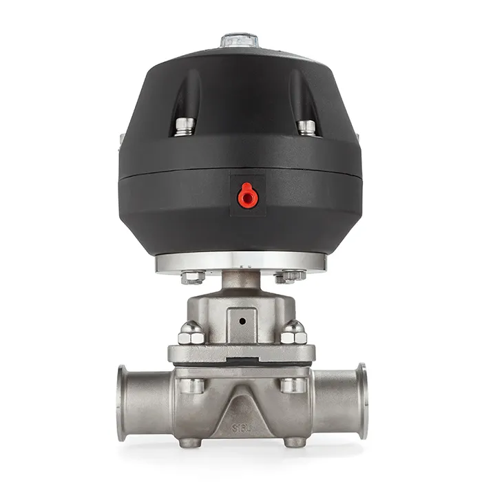 Мембранный клапан нерж.316 типа clamp, с пневмоприводом (полипроп.), DN10 DIN TL10DVCL-PP TITAN LOCK