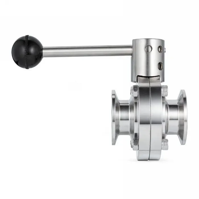 Затвор дисковый нержавеющий (AISI304) DN25, типа clamp-clamp TLSD025CLS TITAN LOCK