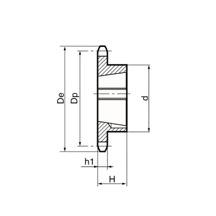 Звездочка под втулку тапербуш для цепи: 10B-1, Z=20, 5/8" x 3/8" TS10020 (PHS 10B-1 TB 20) ISKRA