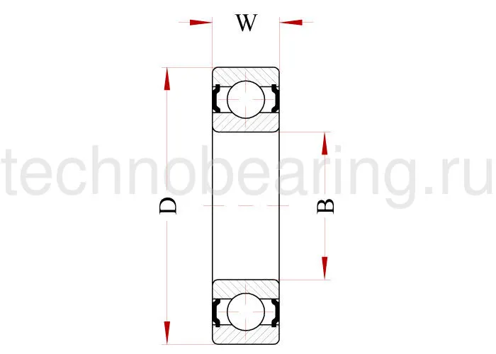 Нержавеющий подшипник 6311 BSS ZZ BECO