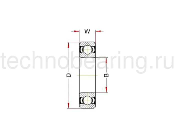 Высокотемпературный подшипник 6005 BHTS 2RS C4 VT 200° BECO