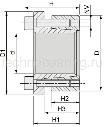 Зажимная втулка KLAB085(PHF FX51-85x125) Sati