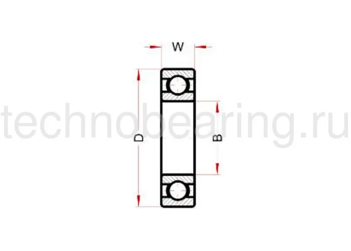 Нержавеющий подшипник 605 BSS2RS BECO