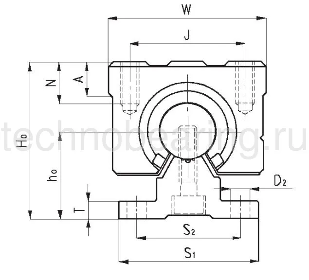 Вал прецизионный с опорой SBR40S NBS