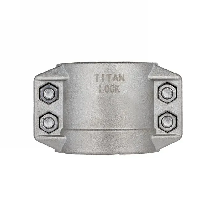 Усиленный 4-х болтовый хомут, нерж. сталь, TL50X8SS TITAN LOCK