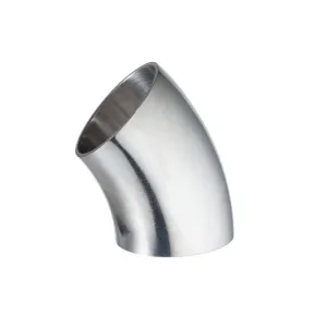 Отвод под сварку 45 градусов, DN 50, нерж. сталь 316, TLWB50/45SS TITAN LOCK