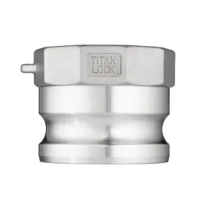 Камлок нержавеющий тип A ниппель, внутр. резьба BSP 3", AISI304, TL300ASS TITAN LOCK