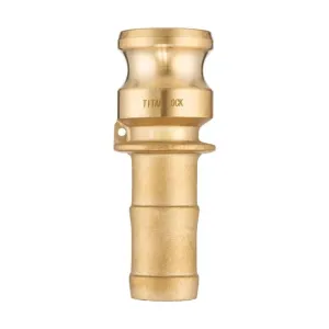 Камлок латунный тип E, ниппель с хвостовиком 1 1/2", TL150EBR TITAN LOCK