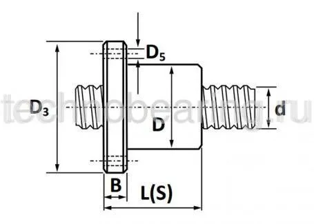 Винт ШВП SFU-R2505 TECHNIX