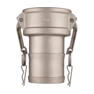 Камлок нержавеющий тип C, розетка с хвостовиком 3", AISI316, TL300CSS316 TITAN LOCK