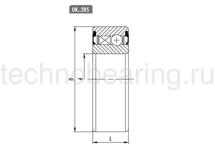 Обгонная муфта UK17-2RS (CSK17-2RS) CTS