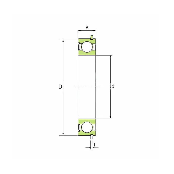 Подшипник 6305-ZNR SKF
