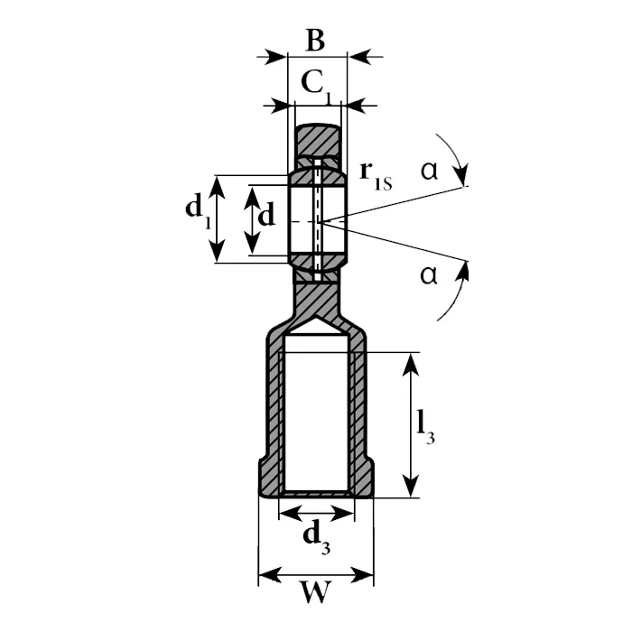 Шарнирный наконечник SI8E ISB