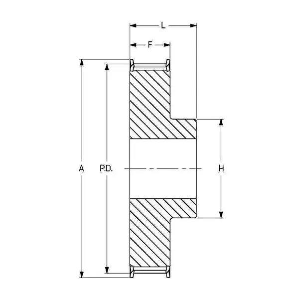 Шкив зубчатый под расточку профиль ремня T 66T10/35 (PHP 66-T10-35RSB) SKF