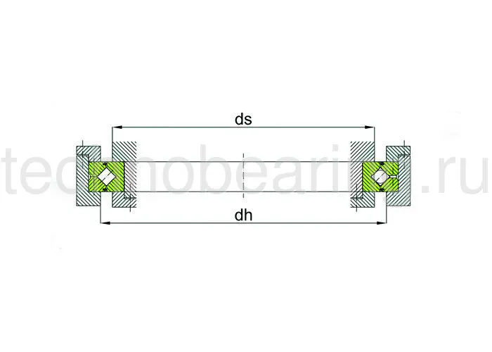 ОПУ серия с перекрестными роликами для точности вращения RB14016 ISB