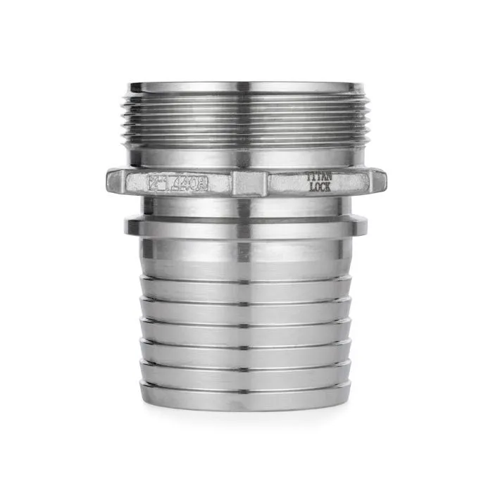 Штуцер с наружной резьбой под рукав, нерж. сталь, 1in TLSM25SS TITAN LOCK