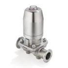 Мембранный клапан нерж.316 типа clamp, с пневмоприводом (нерж.), DN32 DIN TL32DVCL-PS TITAN LOCK