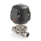 Мембранный клапан нерж.316 типа clamp, с пневмоприводом (полипроп.), DN40 DIN TL40DVCL-PP TITAN LOCK