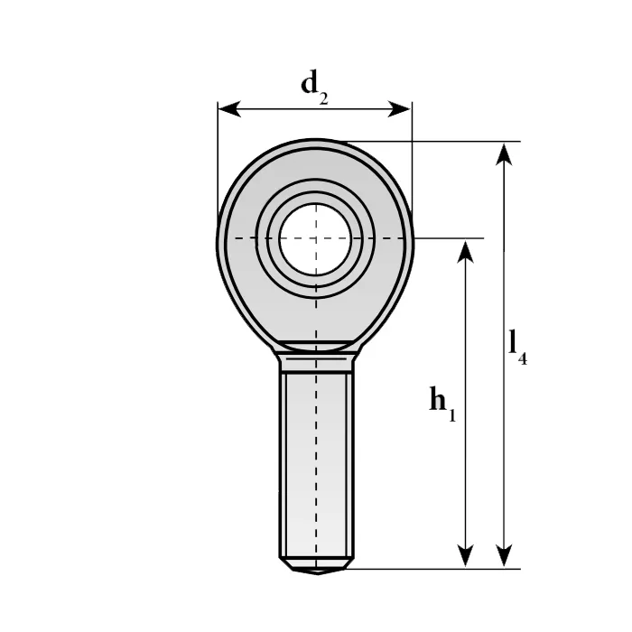 Шарнирный наконечник TSML12C (POS12ECL) TECHNIX