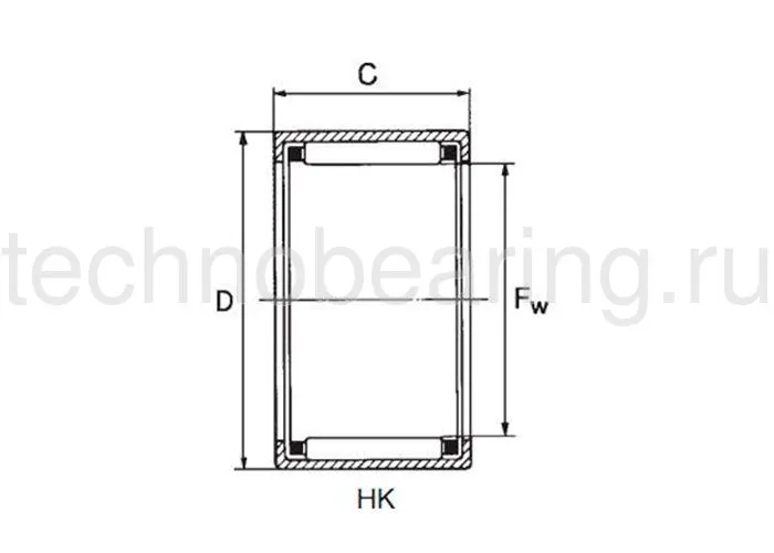 Подшипник HK4512 NBS