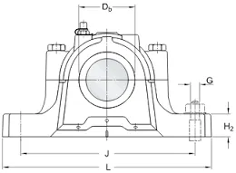 Корпус подшипника SNL510-608 ISB