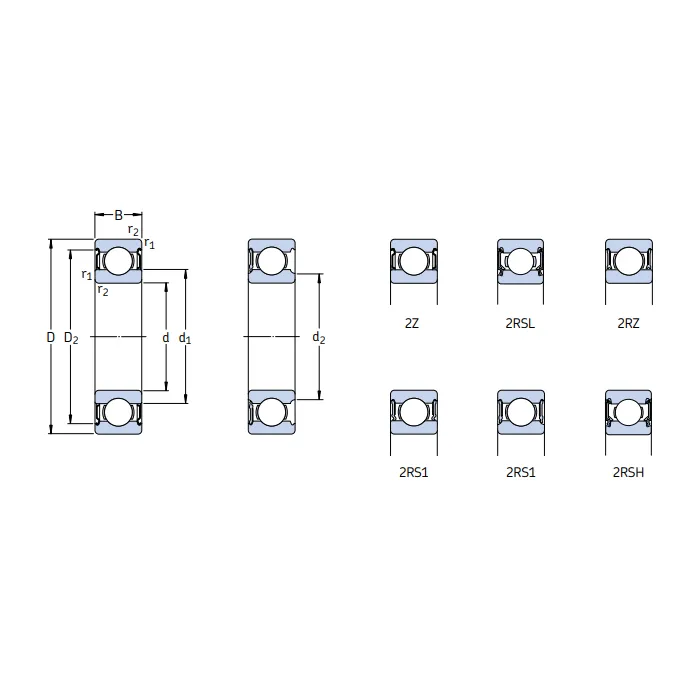 Подшипник 619/5-2Z SKF