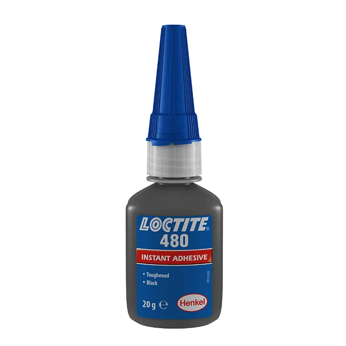 Клей моментальный, упрочнённый, термо/вибростойкий,  черный, 20 г 480 Loctite