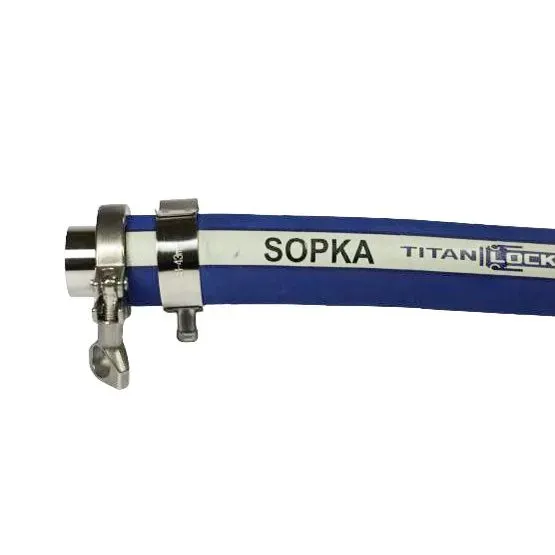 Рукав для пара и горячей воды «SOPKA», с пищ. допуском, внутр. диам. 13мм, 10bar, 0,5in, TL013SP TITAN LOCK