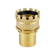 Соединение TankWagen, комплект (муфта MK б/рукоятки + штуцер под рукав), латунь, TLMKS50BR TITAN LOCK