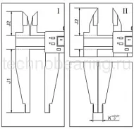 Штангенциркуль цифровой двусторонний цеховой для внутренних измерений Absolute 0.01 мм, 0 - 300 мм 906.687 Filetta