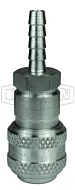 1/4in БРС серия F, розетка, хвостовик под шланг (нерж. 304) 2DS2-S DIXON