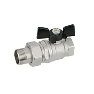 Кран шаровый с американкой полнопроходной, НР-ВР, 1.1/2 нерж. 304, TLBVAF1.1/2 TITAN LOCK