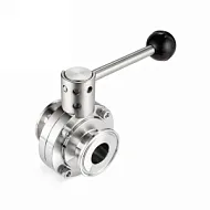 Затвор дисковый нержавеющий (AISI304) DN65, типа clamp-clamp TLSD065CLS TITAN LOCK