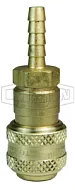 1/4in БРС серия F, розетка, хвостовик под шланг (латунь) 2DS3-B DIXON