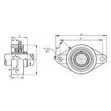 Подшипниковый узел UCFL209
