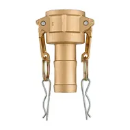 Камлок латунный тип С, розетка с хвостовиком 1", TL100CBR TITAN LOCK