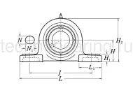 Подшипниковый узел UCP209 D1 NSK