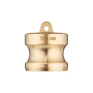 Камлок латунный тип DР, заглушка для розетки 1 1/4", TL125DPBR TITAN LOCK