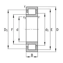Подшипник NJ408-M1A-C3 FAG