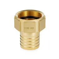 Штуцер с внутр. резьбой под рукав, латунь, 1in TLSF25BR TITAN LOCK
