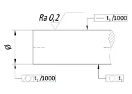 Вал прецизионный W25 TECHNIX