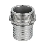 Штуцер с наружной резьбой под рукав, нерж. сталь, 4in TLSM100SS TITAN LOCK