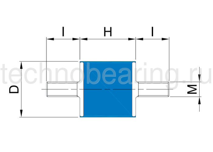 Виброизолятор MM30X30 M8X20 MM30300820 ISB